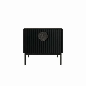 Тумба с дверцами 61х64 см черная Alto BRAGIN DESIGN LIVING 00-3862458 Черный