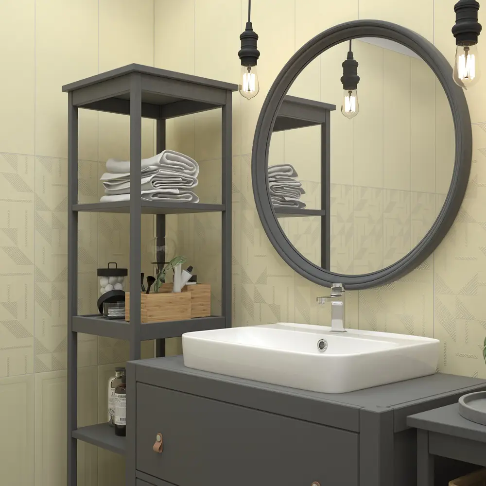 Плитка настенная Керамин Сонет 3С 25x75 см 1.69 м² матовая цвет бежевый STLM-2200511 - Вид №3