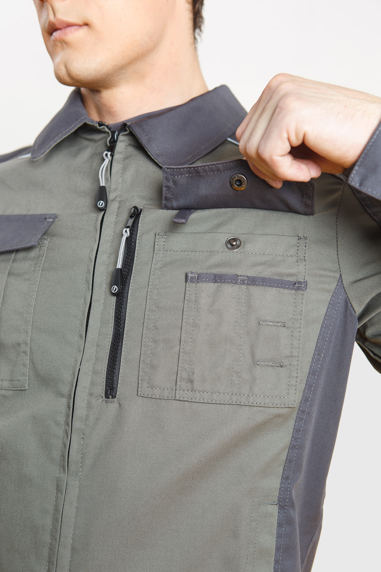 4974822 Костюм  NEW серый хаки графит STATUS  Летняя спецодежда  размер 64-66/170-176  - Вид №10