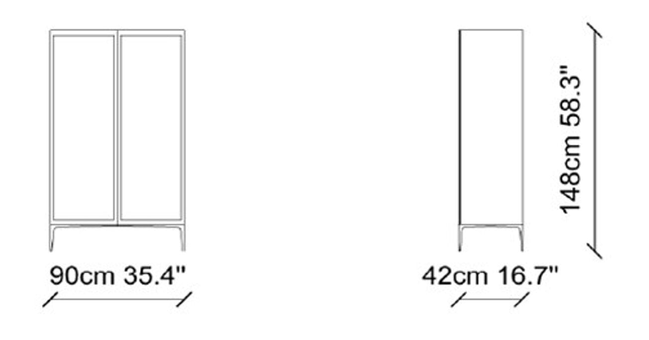 Деревянный шкаф с зеркалом NDESIGN печенье ARCH-00126693 - Вид №3