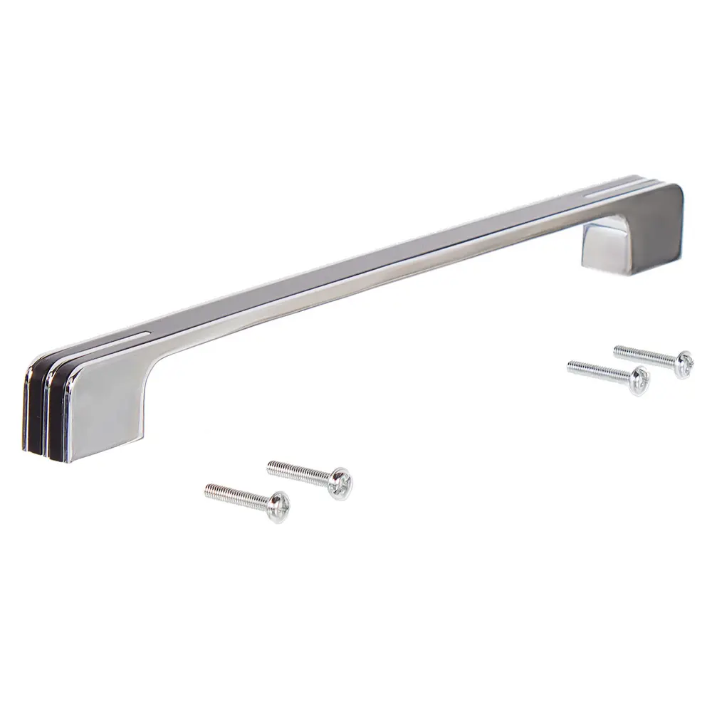 Мебельная ручка-скоба RS267CP/BL.4 256 мм глянцевый хром BOYARD STLM-2146043 - Вид №1