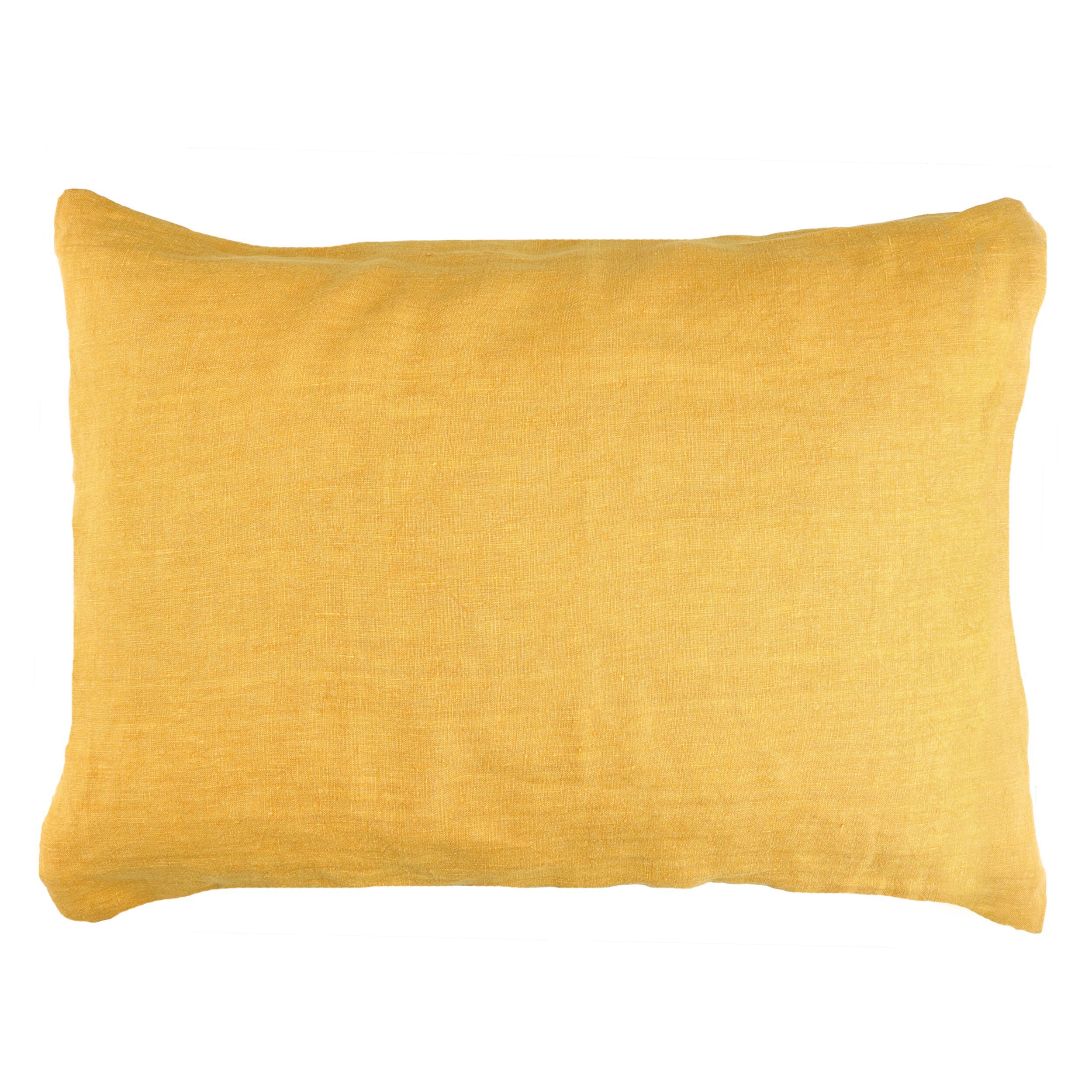 Прямоугольная однотонная льняная подушка POMAX BASICS ARCH-00153227 - Вид №25