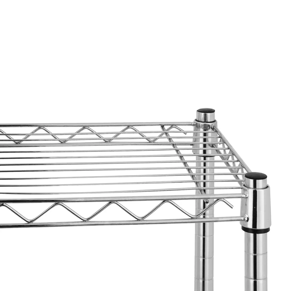 Spaceo Стеллаж металлический хром 6 полок 90×180×35 см 87901984 STLM-1098607 - Вид №1