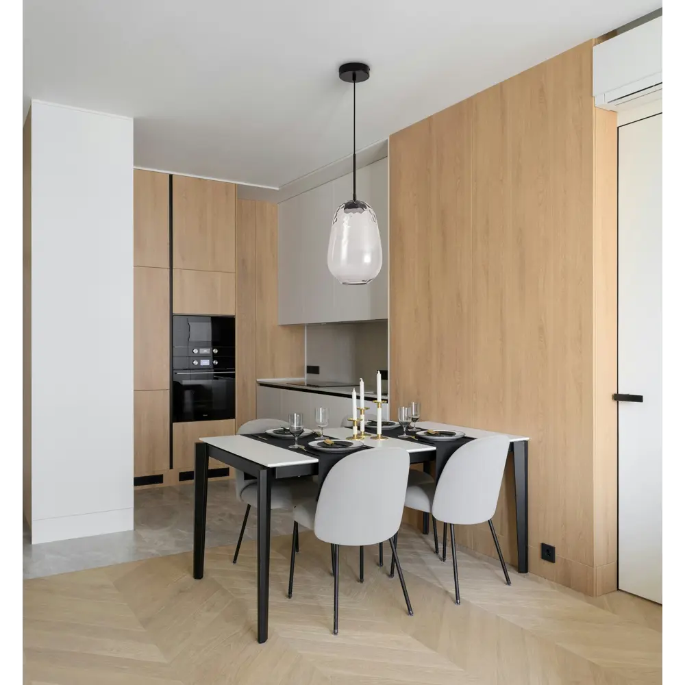 Светильник подвесной Pallada 1 лампа 3 м² цвет черный/серый Freya STLM-2031970 - Вид №9