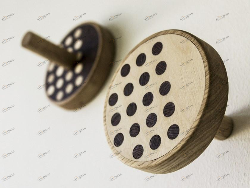 LIGNIS® Пара плечиков из инкрустированной древесины Inverso 13.001