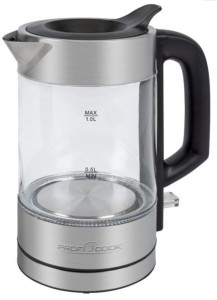9149124 Электрочайник Profi Cook PC-WKS 1229 G серебристый