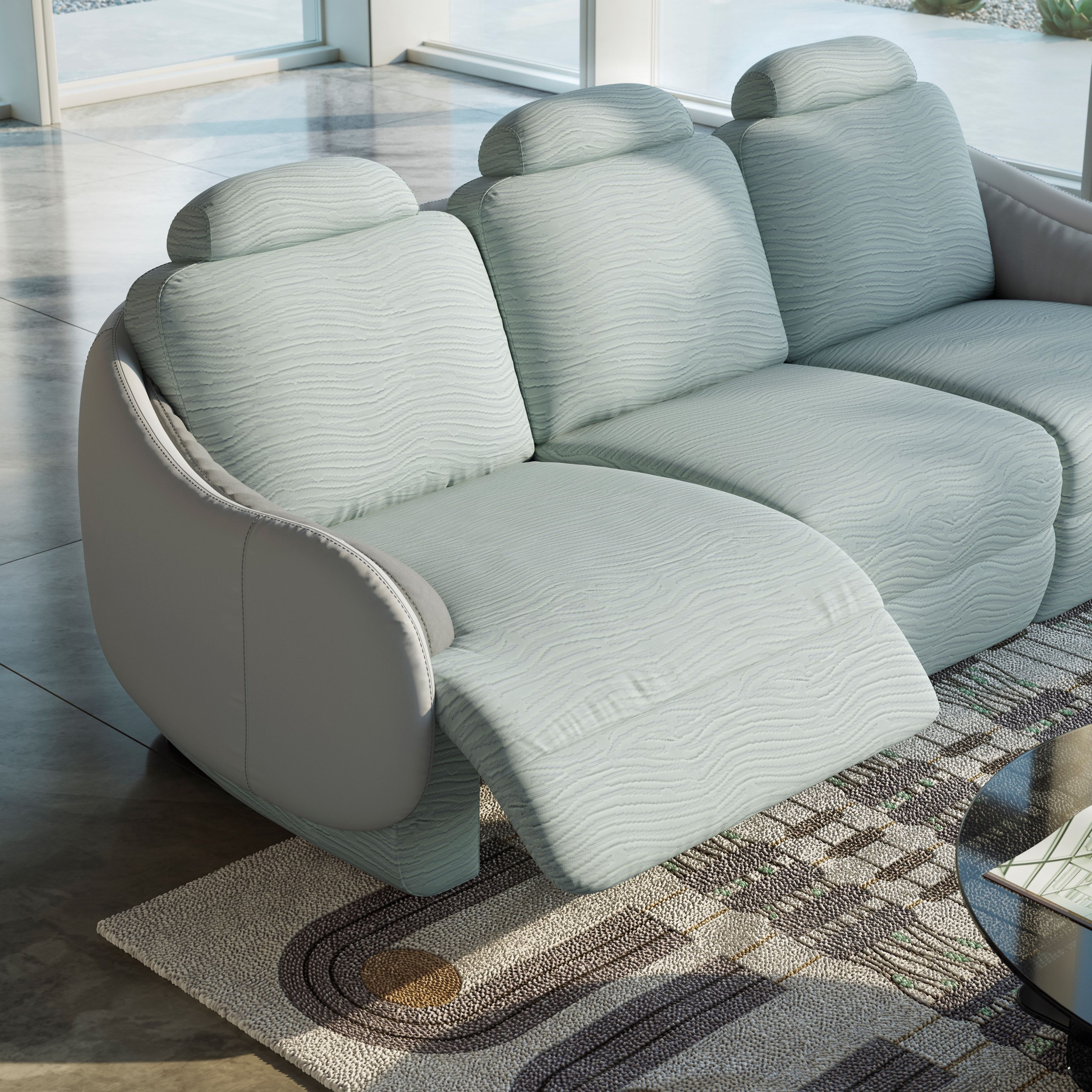 Прямоугольный ковер ручной работы из переработанного ПЭТ Natuzzi Italia Posidonia ARCH-00129165 - Вид №3