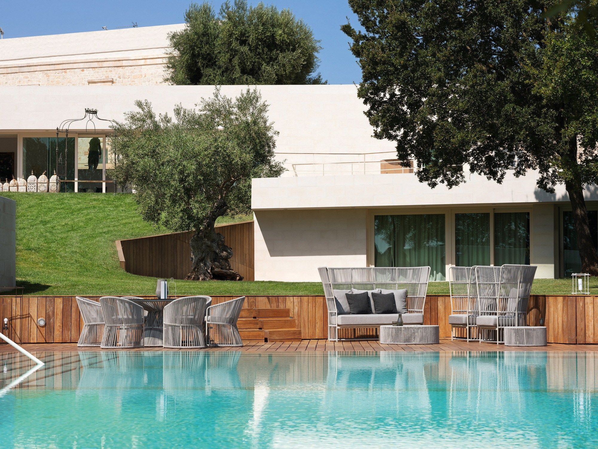 Плетеный диван из синтетического волокна с высокой спинкой Varaschin Tibidabo ARCH-00137976 - Вид №1