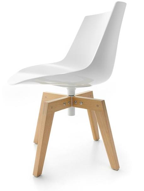 MDF Italia Вращающийся садовый стул на жердочке из поликарбоната Flow sun-id-1416593 - Вид №2