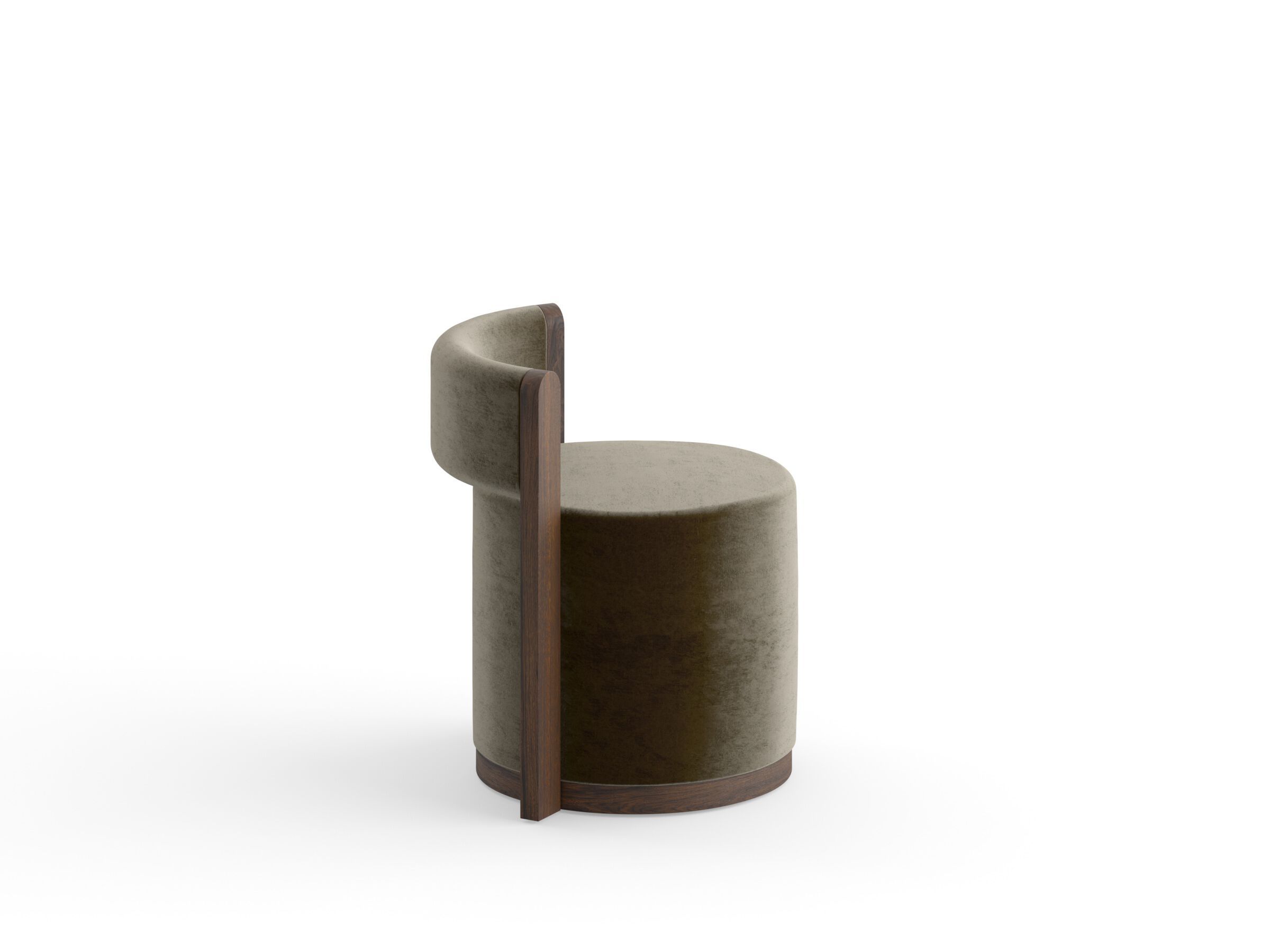 Твердый деревянный мягкий поворотный стул e15 ALDE ARCH-00055144 - Вид №1