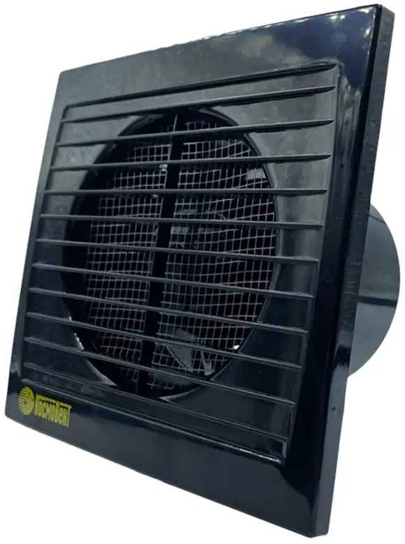 91007798 Вентилятор осевой вытяжной Космовент В100(Black) D100 мм 40 дБ 105 м³/ч цвет черный STLM-0851802