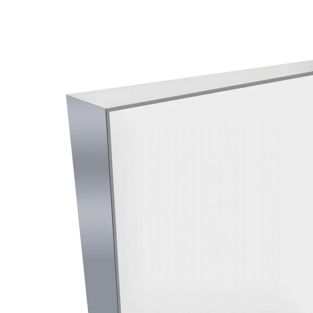 Дверь межкомнатная глухая с замком комплекте Invisible 80x210 см левая алюминиевая кромка цвет белый 89383024 STLM-2171107 VELLDORIS  - Вид №1