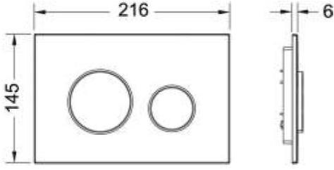 TECE Панель смыва для унитаза из пластика sun-id-1454023 - Вид №3
