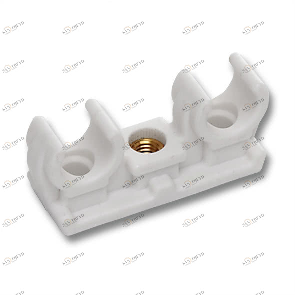 7982728 SANHA 9827C клипса для медных труб двойная 28 мм 