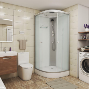 Душевая кабина NG- 4302-08 (1000х1000х2150) низкий поддон(13см) стекло МАТОВОЕ