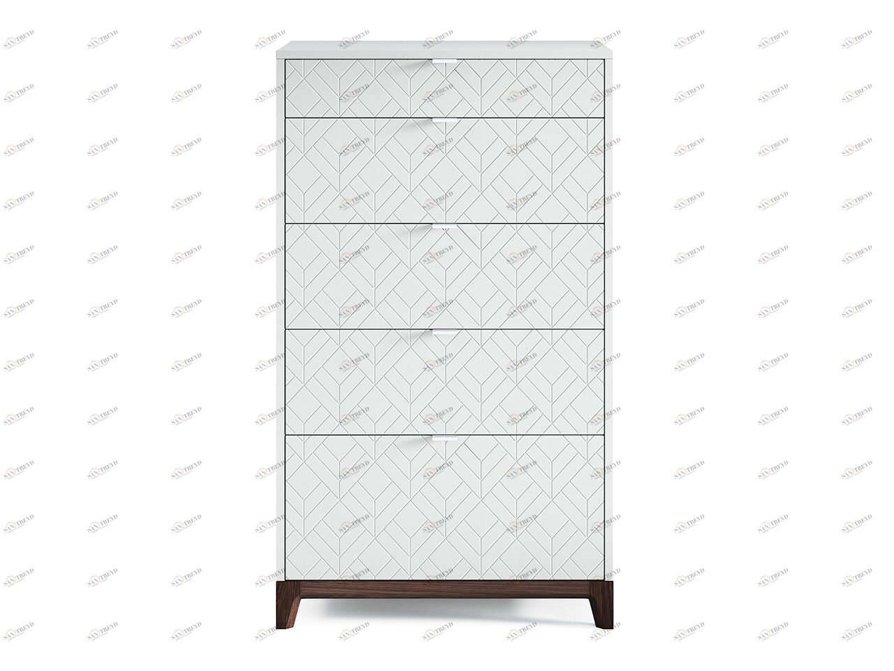 Комод высокий серый "Гравировка 11" Case THE IDEA ДИЗАЙНЕРСКИЕ 209967 Серый 