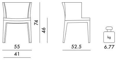 Стул из искусственного меха Kartell MADEMOISELLE KRAVITZ ARCH-00067935 - Вид №16