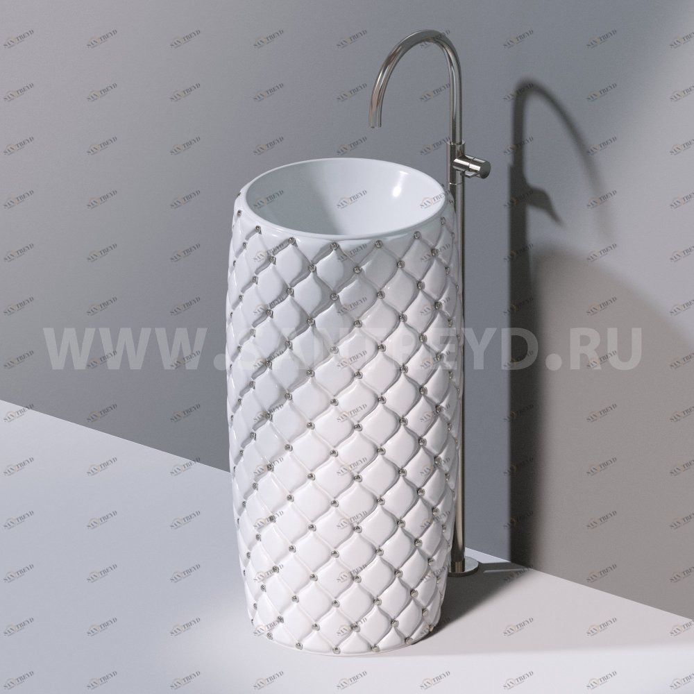 L107T0R0VT.100P Напольная раковина стоящая круглая A. e T. Italia CLASS AeT ITALIA GLASS