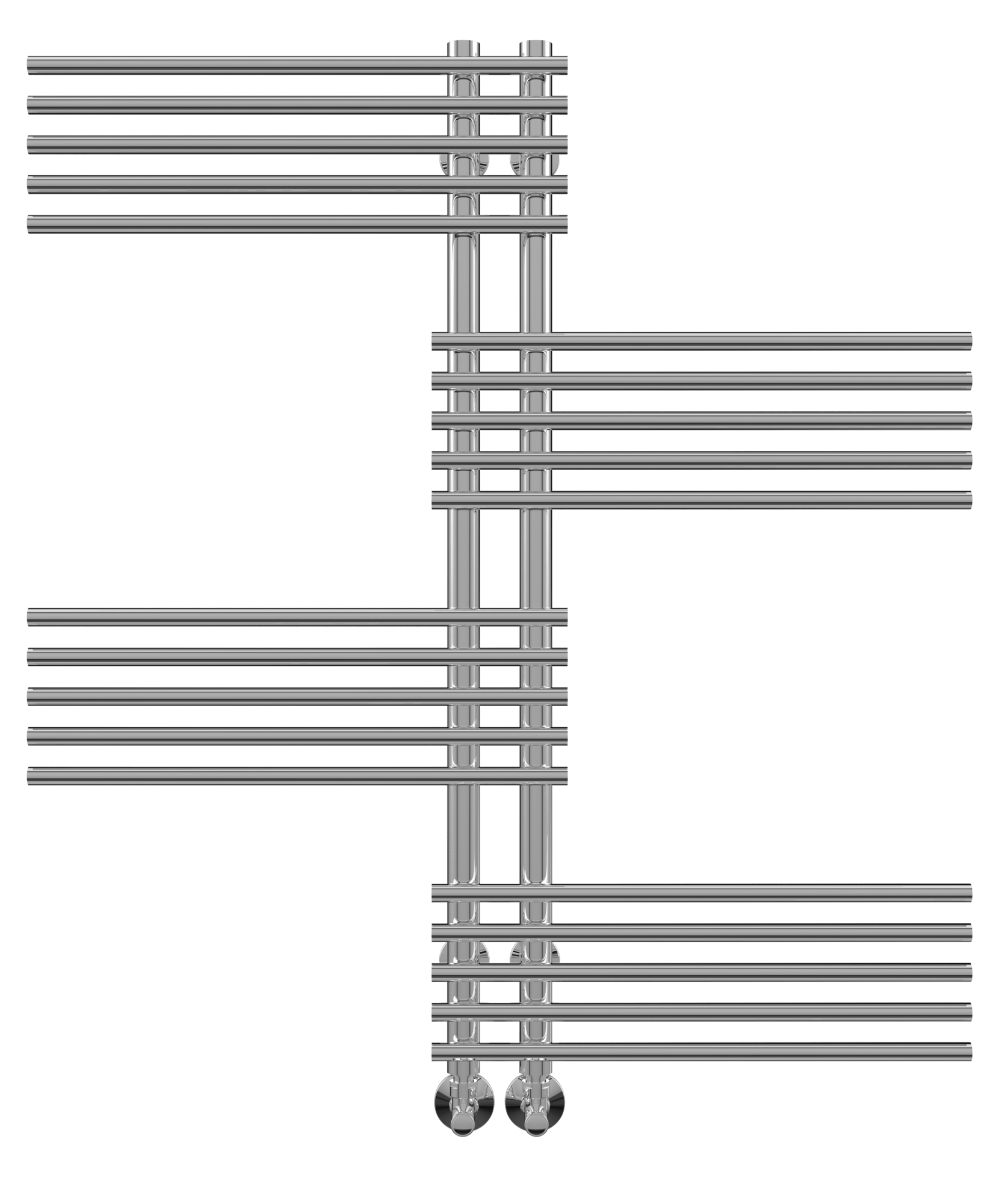 4620768886669 ЛЮКС Европа П20 500х996 (5+5+5+5) Полотенцесушитель TERMINUS Нержавеющая сталь - Вид №1