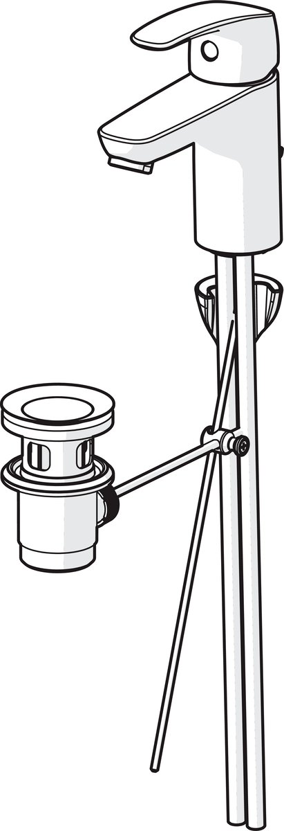 Oras 1004 Смеситель для умывальника 1004 Safira Хром  - Вид №2