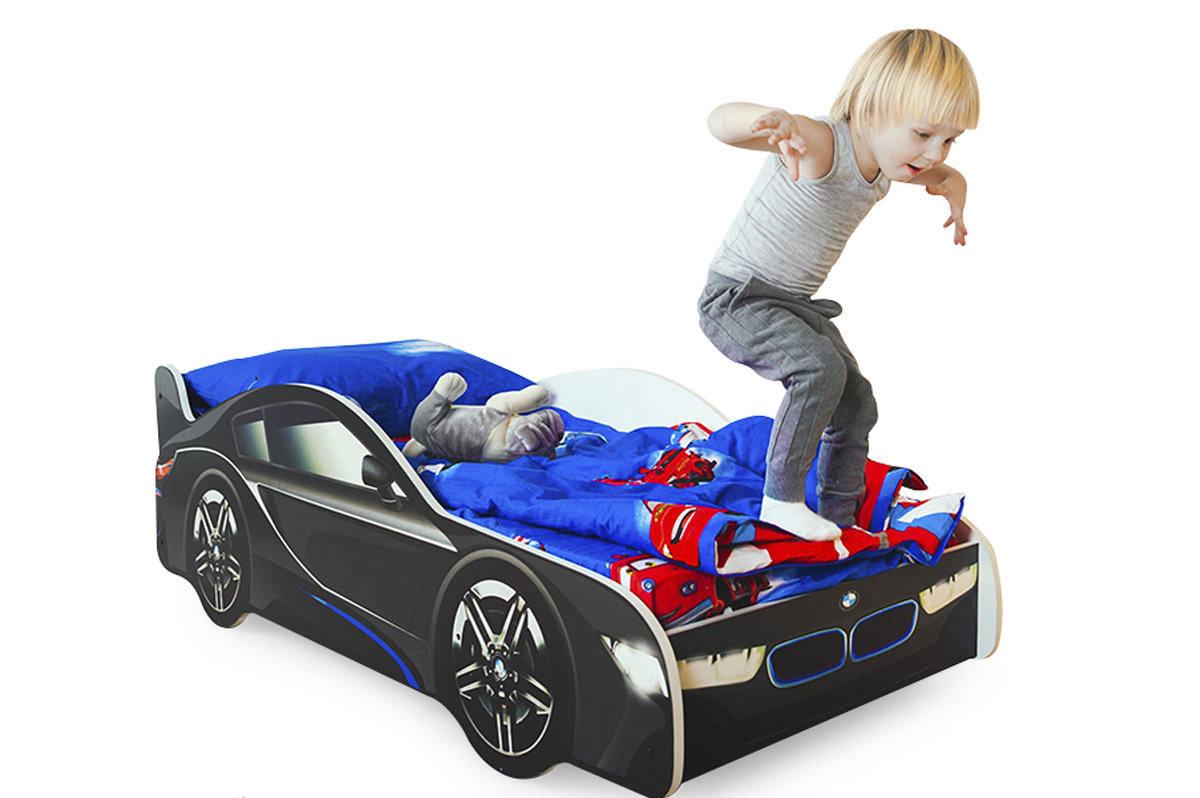 Детская кровать-машина "БМВ" БЕЛЬМАРКО  326758 Черный Santreyd  - Вид №2