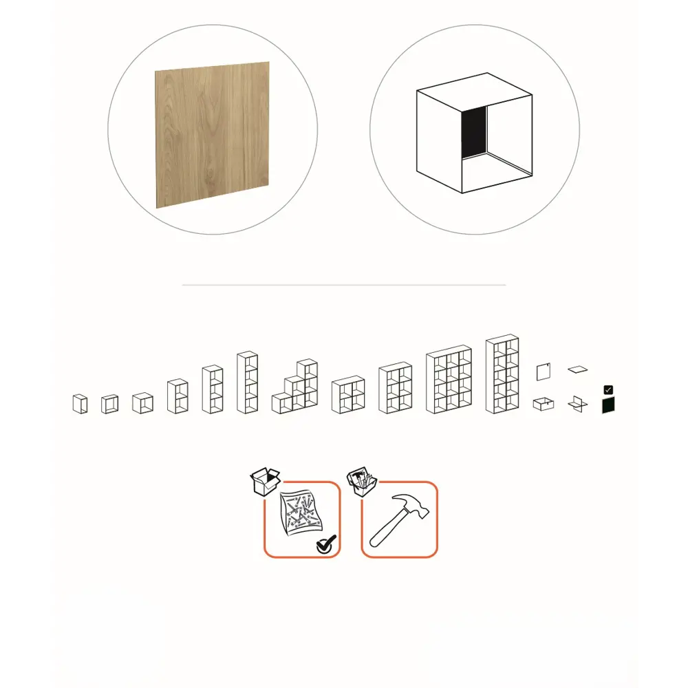 Задняя стенка KONSENSA Руан ХДФ 34.2x35.6x0.32 см цвет дуб комано 4 шт STLM-2074428 - Вид №8