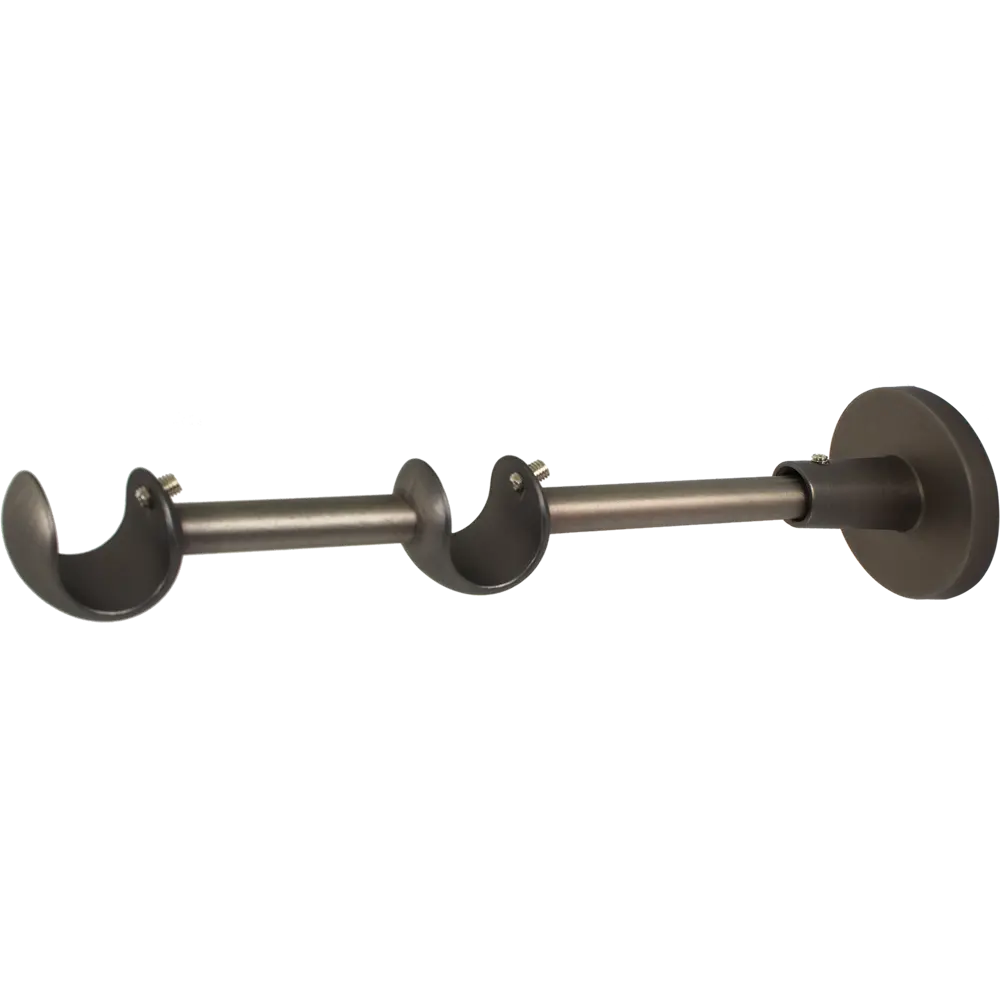 Держатель двухрядный открытый 12/20 см цвет титан ORBIS STLM-2030827