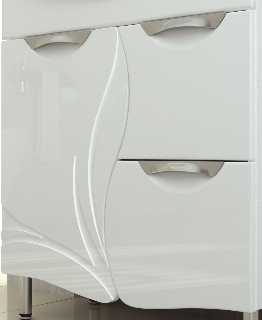 Тумба с раковиной Callao 700 (Балтика)700⨉300⨉830 мм белый Santreyd sun-id-665288 - Вид №2