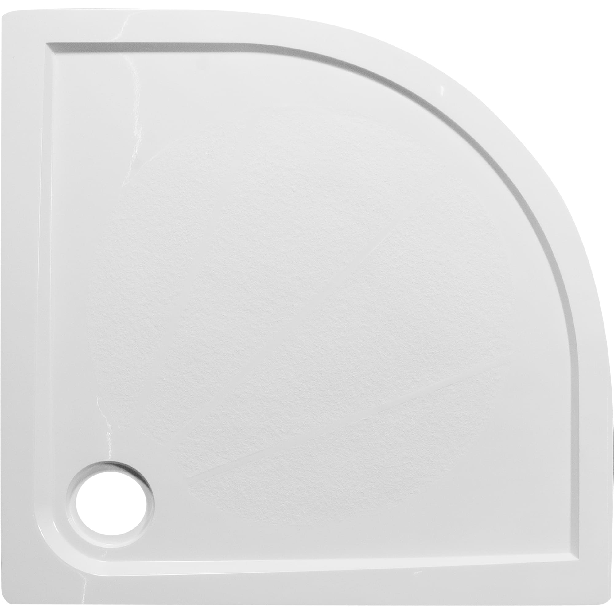 18686590 Поддон душевой 1/4 круга Эклипс литьевой мрамор 90х90 см Santreyd  - Вид №1