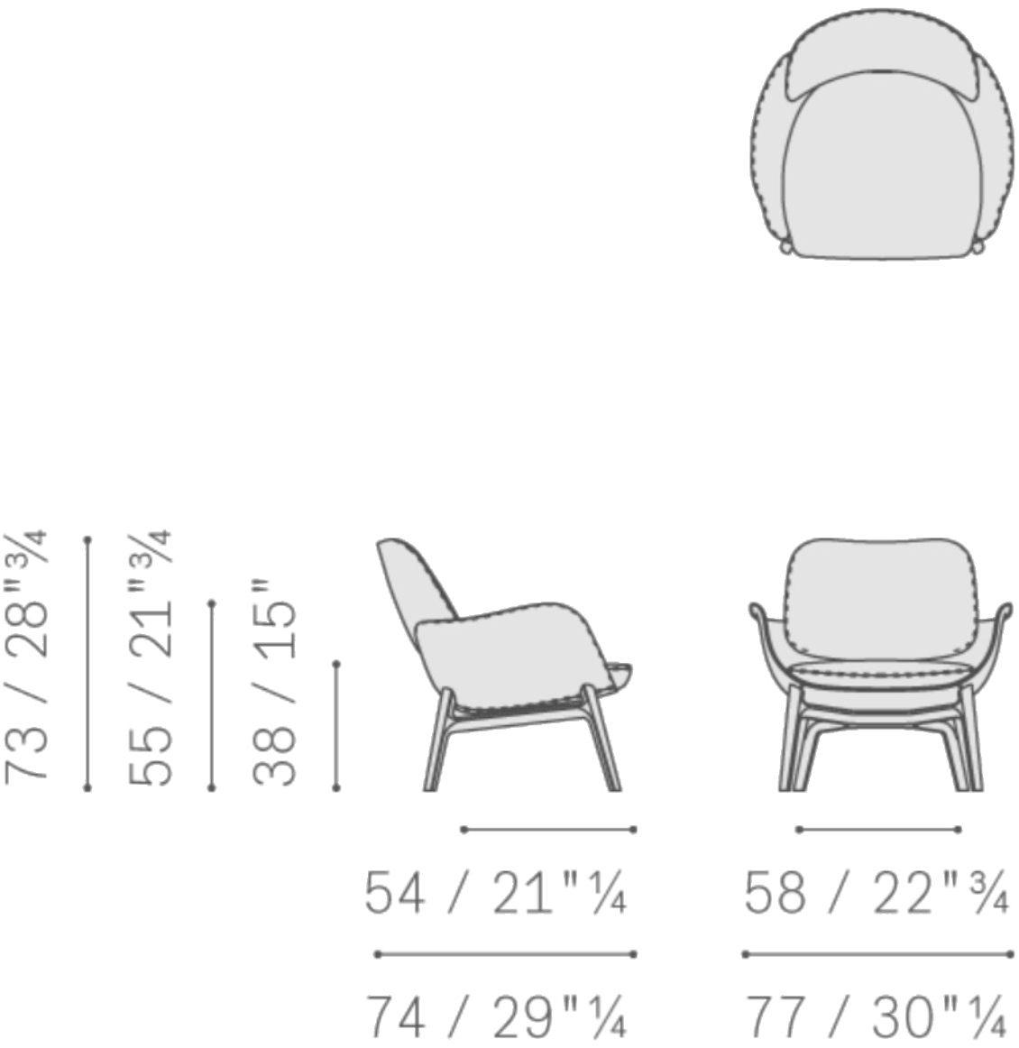 Poltrona Frau Мягкое кожаное кресло с подлокотниками La collezione - divani e poltrone sun-id-1476281 - Вид №10