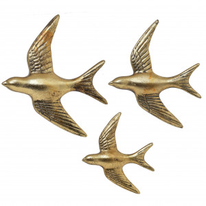 3870151.0208 ДЕКОР НАСТЕННЫЙ ПТИЧКИ, НАБОР 3 ШТ TO4ROOMS