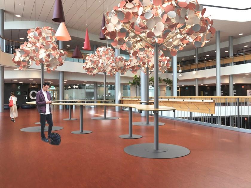 Green Furniture Concept Высокий модульный стол для совещаний Leaf lamp series sun-id-1461254 - Вид №1