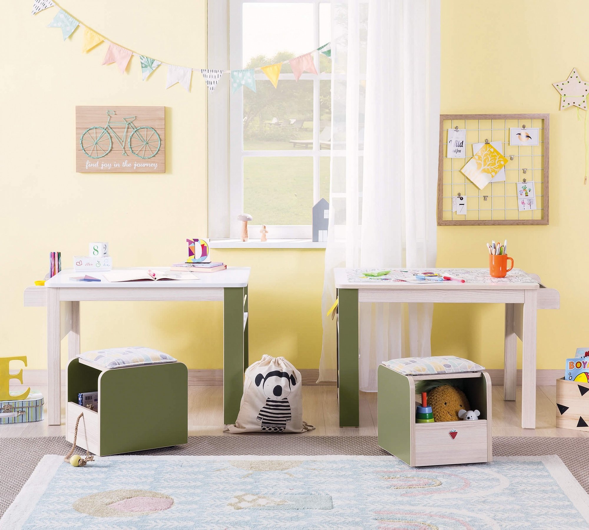 Письменный стол с полкой светлый орех Montessori CILEK MONTESSORI 00-3832443 Бежевый Santreyd  - Вид №4