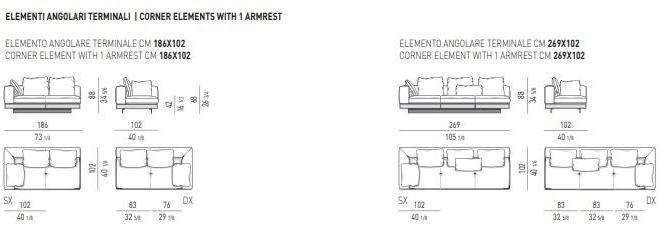 Minotti Модульный тканевый диван Connery sun-id-1465337 - Вид №27