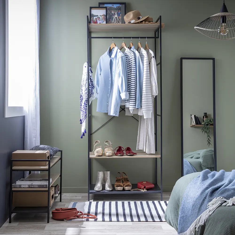 Вешалка напольная Spaceo 80x200x45 см дерево цвет натуральный Frame STLM-2050202 - Вид №5