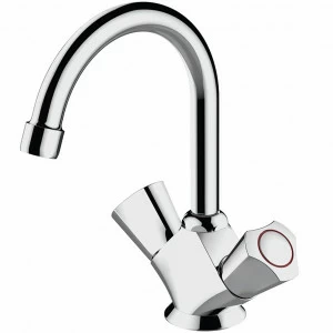 Смеситель для ванной комнаты на раковину высокий DUO F1133186CP-RUS bravat