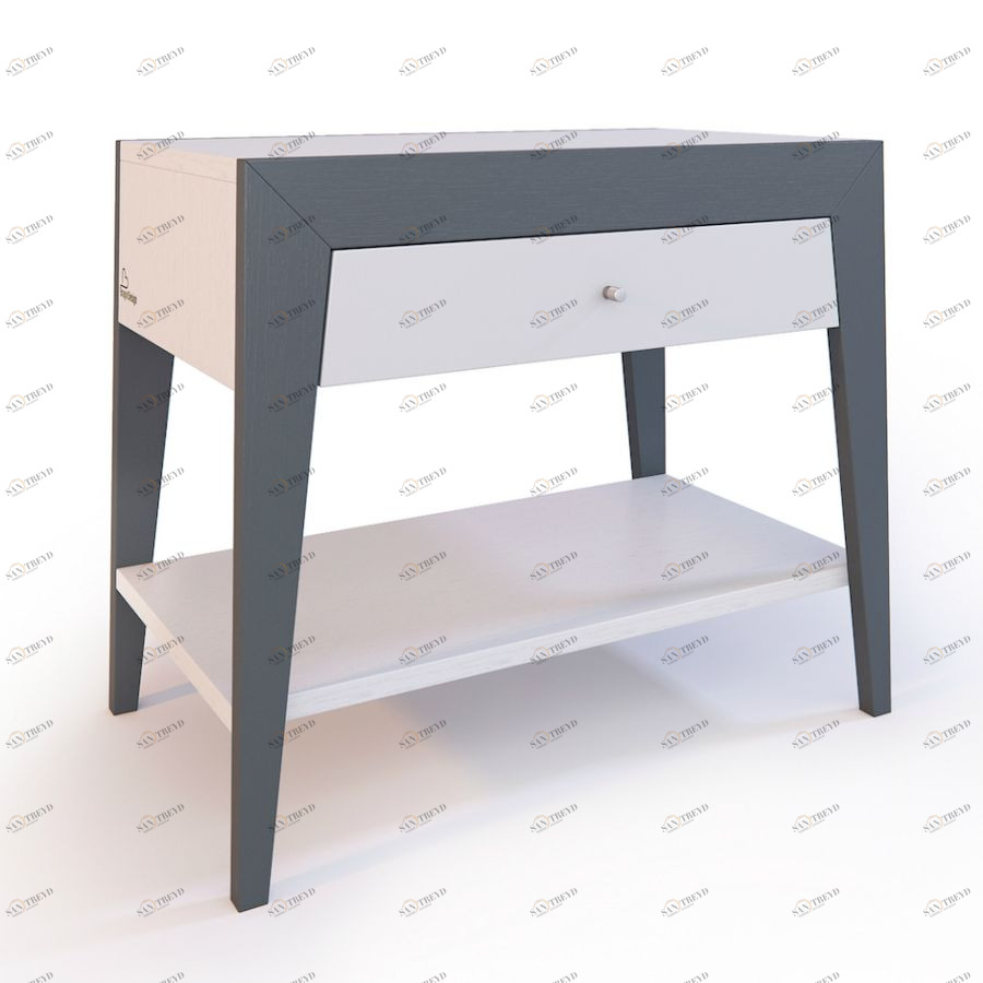 Тумба прикроватная Still, светло-серая, большая BraginDesign BR0168ШС