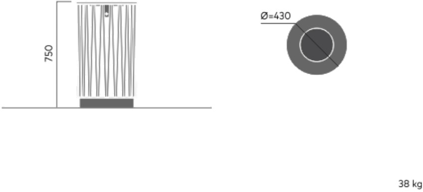 VESTRE Урна для мусора из оцинкованной стали April sun-id-1511740 - Вид №11