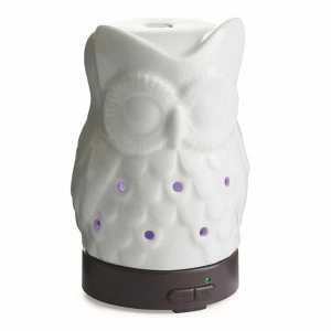 Ультразвуковой аромадиффузор 100мл "Сова" Diffuser Owl CANDLE WARMERS  268209 Белый;черный