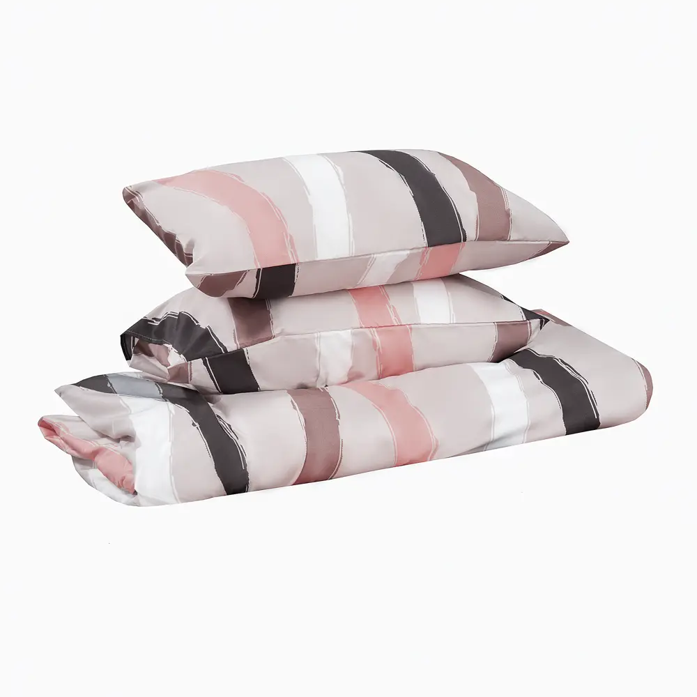 Комплект постельного белья Amore Mio Шафт евро полисатин бежевый STLM-2160116 - Вид №1