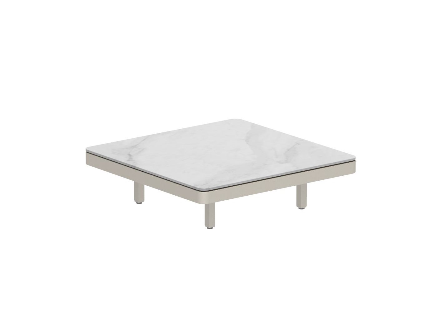 Алюминиевый квадратный низкий садовый столик с порошковым покрытием Royal Botania Alura Lounge ARCH-00012338 - Вид №6