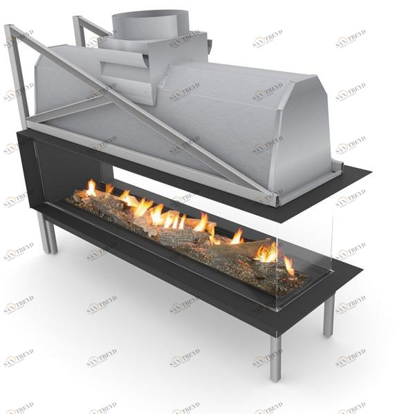 Planika Трехсторонний газовый камин Sinatra 2400 sun-id-1354860