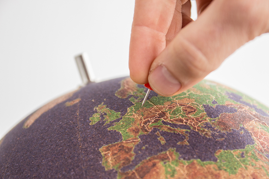 Глобус цветной Colour малый SUCK UK SKCORKGLOBE4 - Вид №4