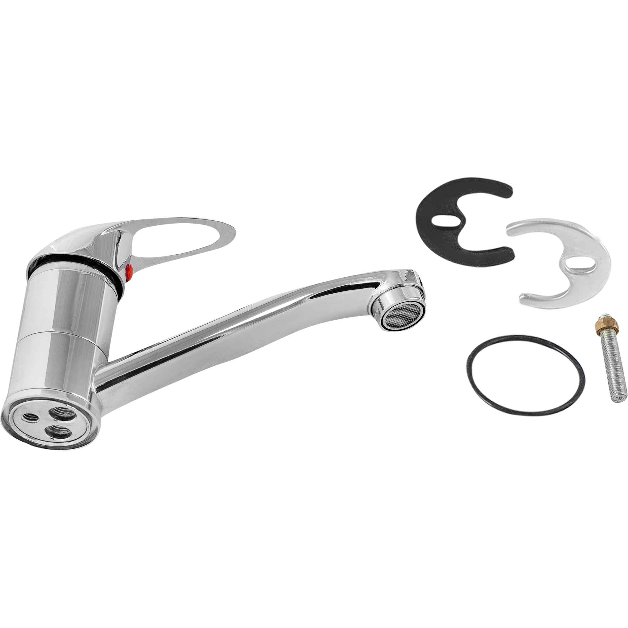 13442852 Смеситель для раковины однорычажный c длинным изливом цвет хром Дельфин Santreyd  - Вид №1