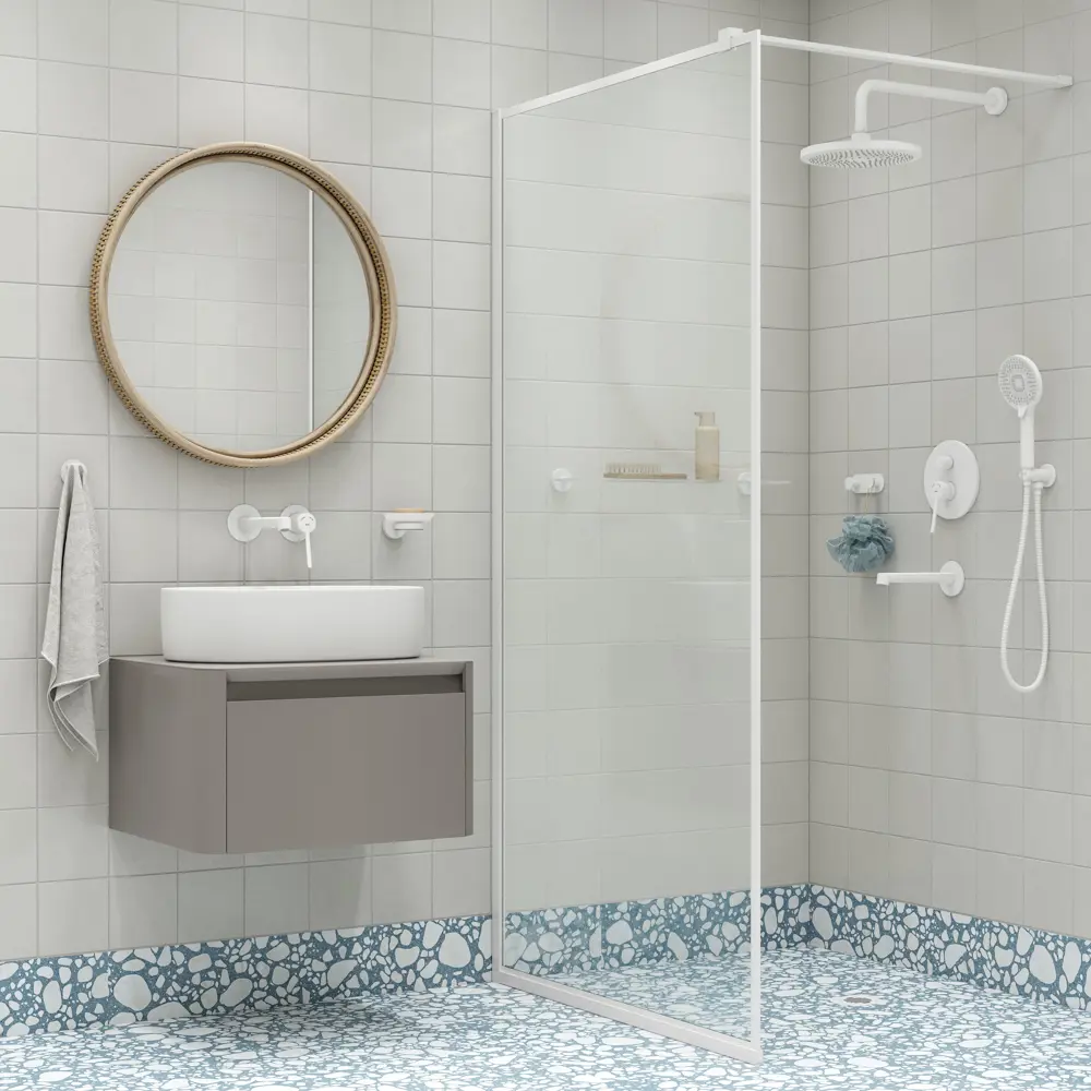 Душевая система Iddis Odda ODDWT03i68 скрытого монтажа цвет белый матовый STLM-2099361 - Вид №2