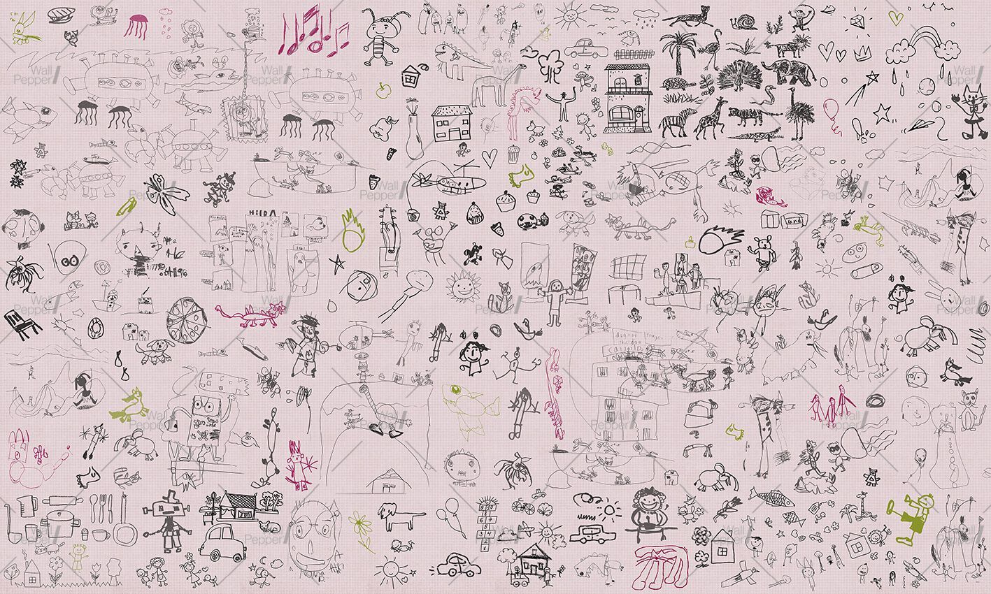 Carta da parati PVC free, eco-friendly, lavabile WallPepper SKETCHES ARCH-00075987 - Вид №6