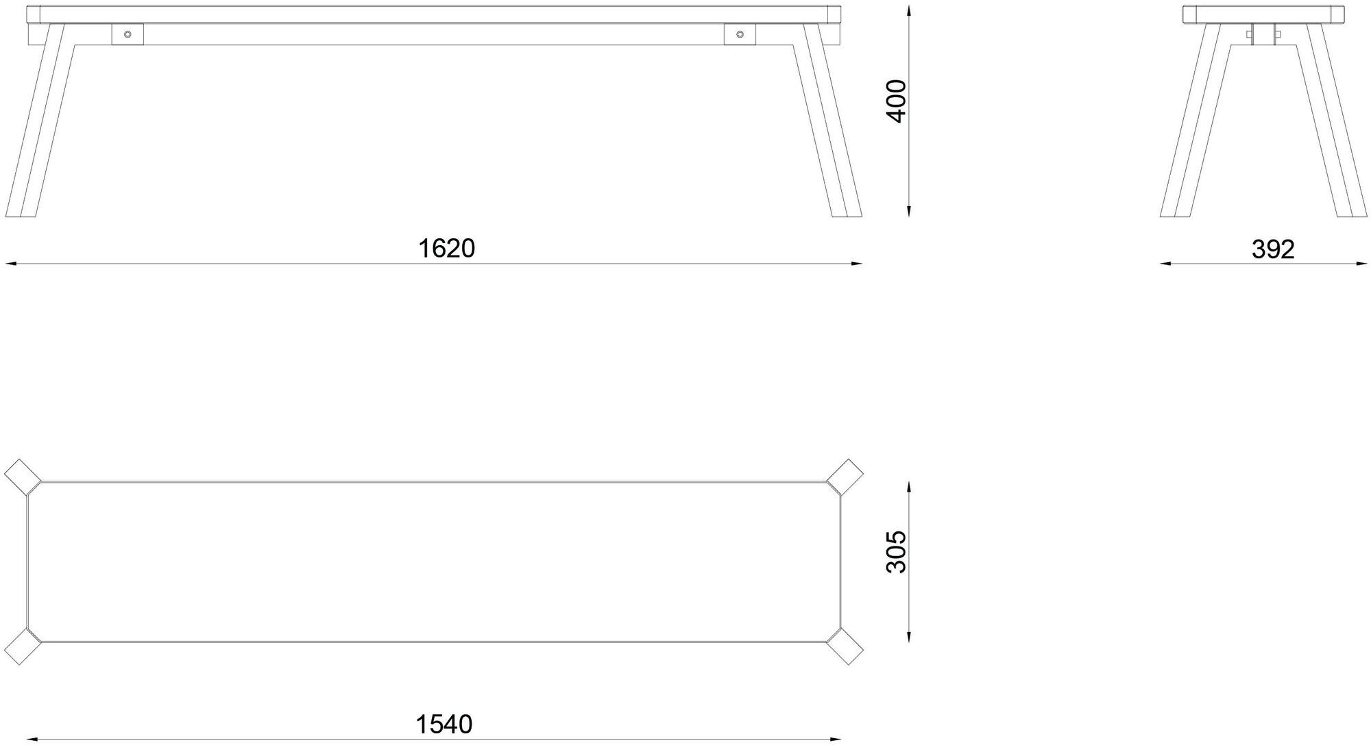 Askia Прямоугольный стол из стали и дерева Myway 1.t01.ok - Вид №11