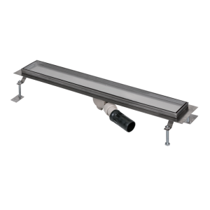 69100 Нержавеющий водоотводящий желоб под плитку, длина 950 мм SANELA