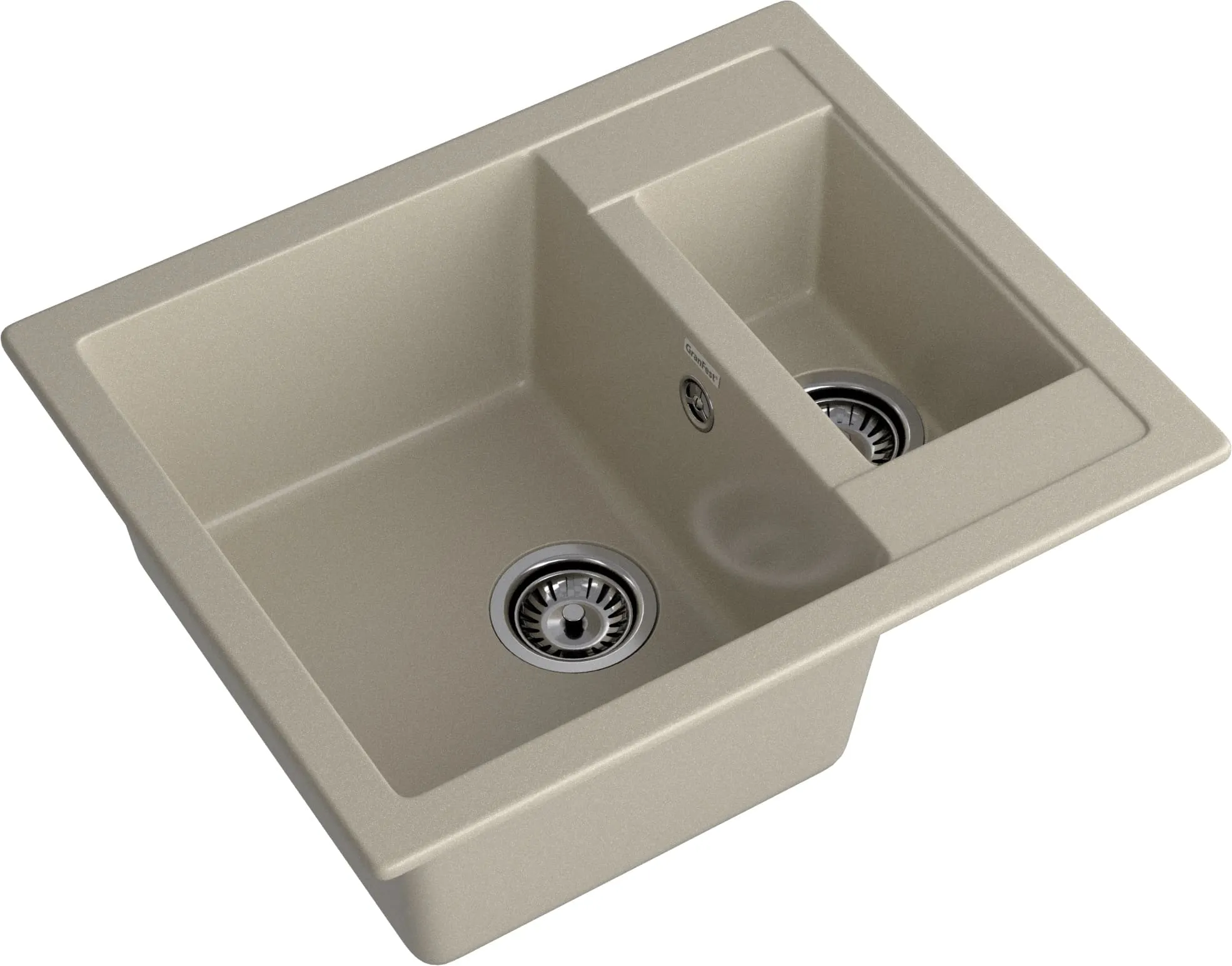 Кухонная мойка Искусственный камень QUADRO S224 GranFest Q-610K-S224 - Вид №2