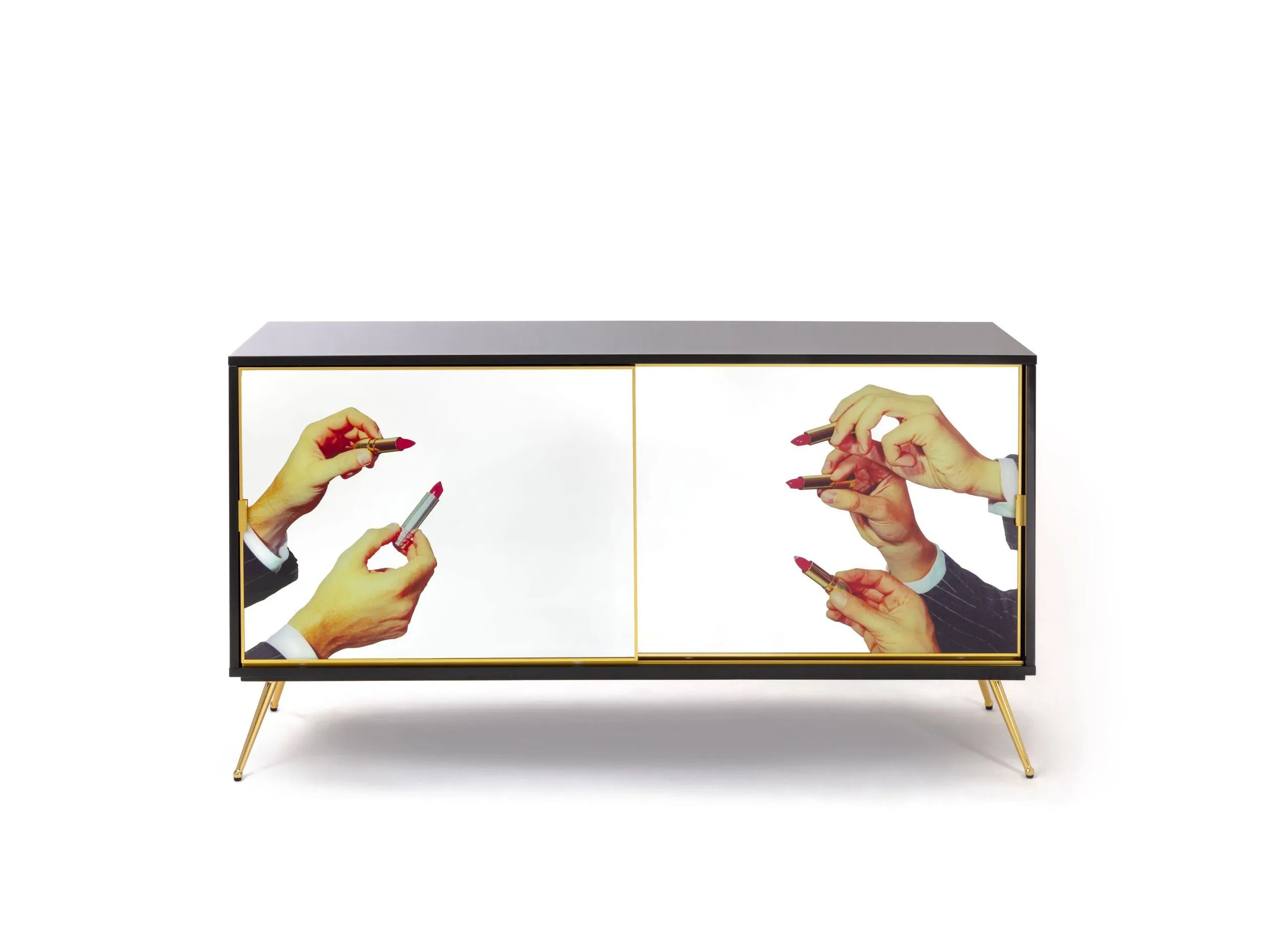 Шкаф из МДФ с раздвижными дверями Seletti Seletti пользуется туалетной бумагой ARCH-00030246